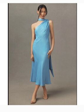 bhldn sienna off-the-shoulder high-shine satin maxi dress BHLDN Sienna Off-The-Shoulder High-Shine Satin Maxi Dress